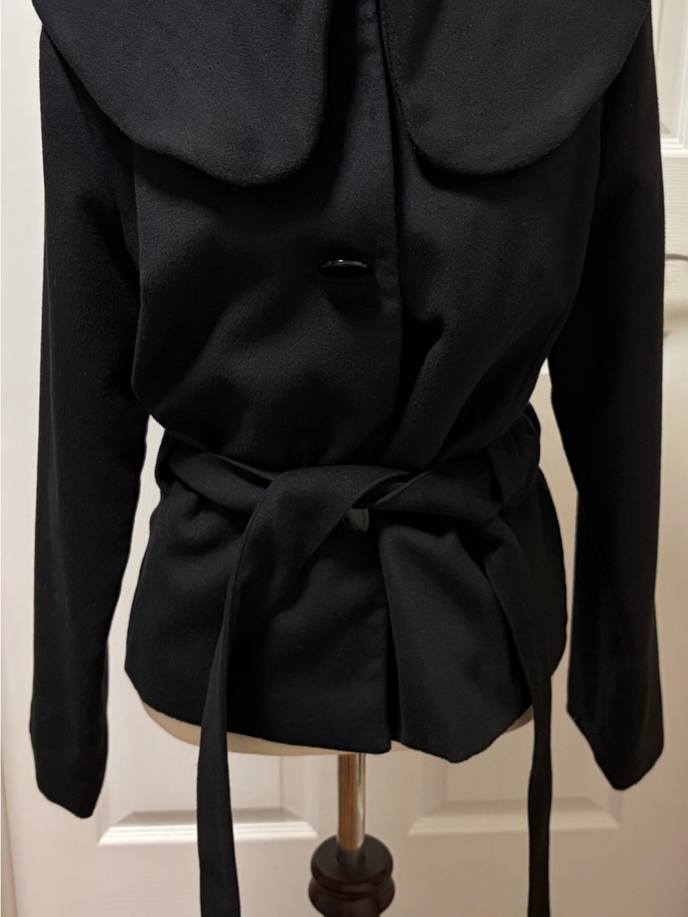 Samuel Dong Black Belted Bomber Jacket